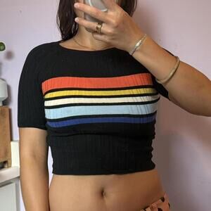 Cute Stripe Crop Top